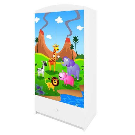 Szafa Babydreams Safari - kolor biały