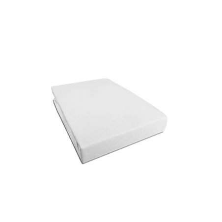 Prześcieradło jersey białe  180x80                