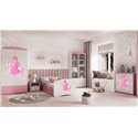 Łóżko dziecięce Babydreams - Księżniczka na koniku Bez szuflady 140/70, Różowy, Materac piankowy 140/70/8 - materac średniej twa