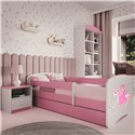 Łóżko dziecięce Babydreams - Księżniczka na koniku Z szufladą 140/70, Różowy, bez materaca