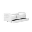 Łóżko dziecięce Classic 1 Bez szuflady 140/80, Biały, Materac pianka kokos 140/70/9 - materac średniej twardości (+279zł)