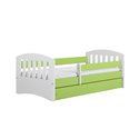 Łóżko dziecięce Classic 1 Z szufladą 160/80, Zielony, Materac piankowy 160/80/8 - materac średniej twardości (+100zł)