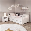 Łóżko dziecięce Classic 1 Bez szuflady 160/80, Biały, Materac pianka lateks kokos 160/80/10 - materac średniej twardości (+479zł