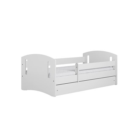 Łóżko dziecięce Classic 2 Bez szuflady 140/80, Biały, Materac piankowy 140/70/8 - materac średniej twardości (+80zł)