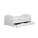 Łóżko dziecięce Classic 2 Z szufladą 180/80, Biały, Materac pianka lateks 180/80/10 - materac średniej twardości (+499zł)