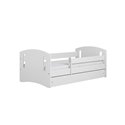 Łóżko dziecięce Classic 2 Z szufladą 140/80, Biały, Materac pianka lateks kokos 140/80/10 - materac średniej twardości (+429zł)