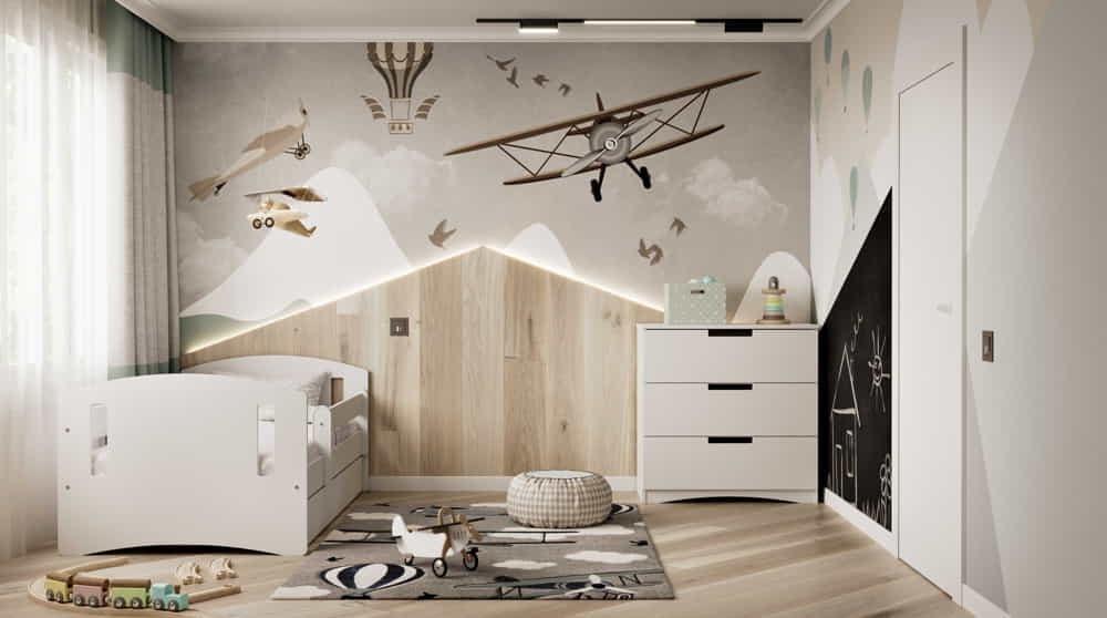 Łóżko dziecięce Classic 2 - 140/80, kolor biały, materac piankowo-lateksowo-kokosowy