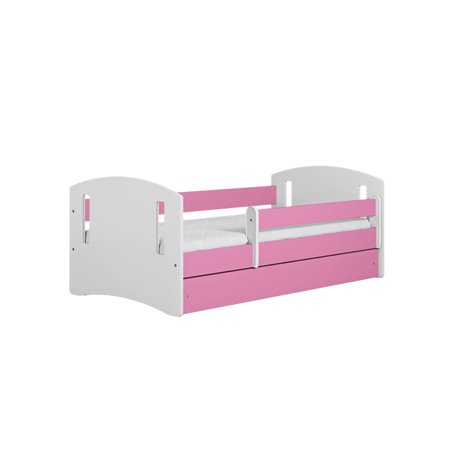 Łóżko dziecięce Classic 2 Bez szuflady 160/80, Różowy, Materac pianka lateks kokos 160/80/10 - materac średniej twardości (+479z