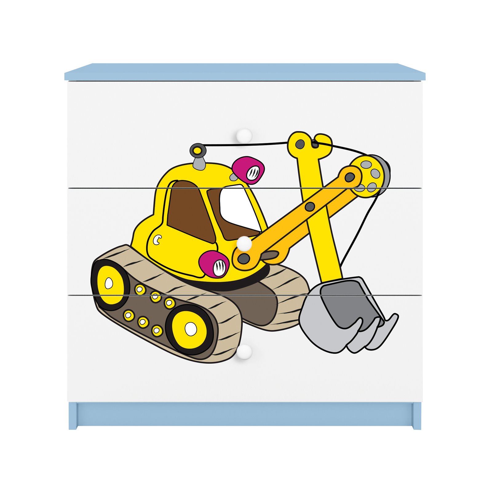 Komoda Babydreams - Koparka Niebieski