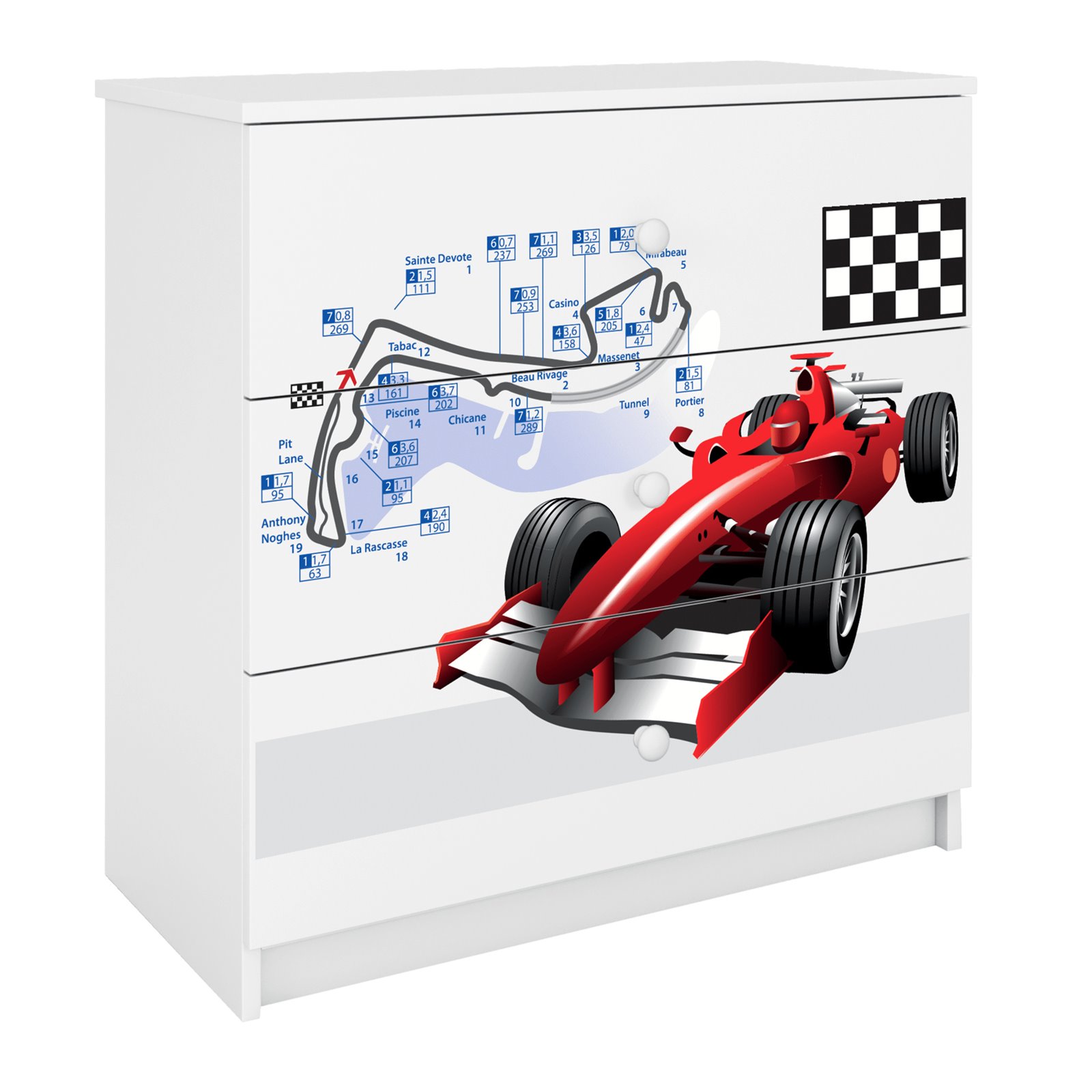 Komoda Babydreams - Formuła Biały