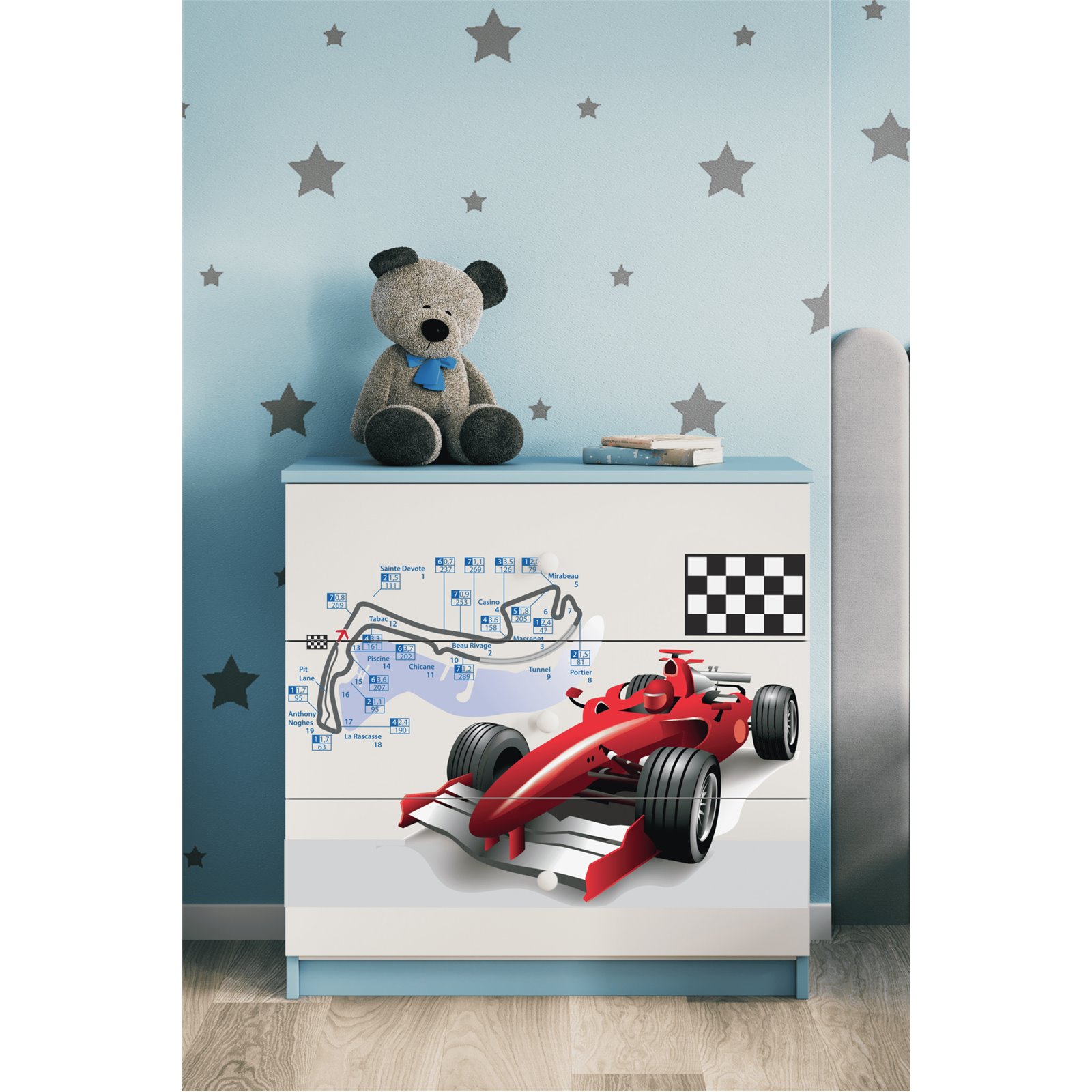 Komoda Babydreams - Formuła Niebieski