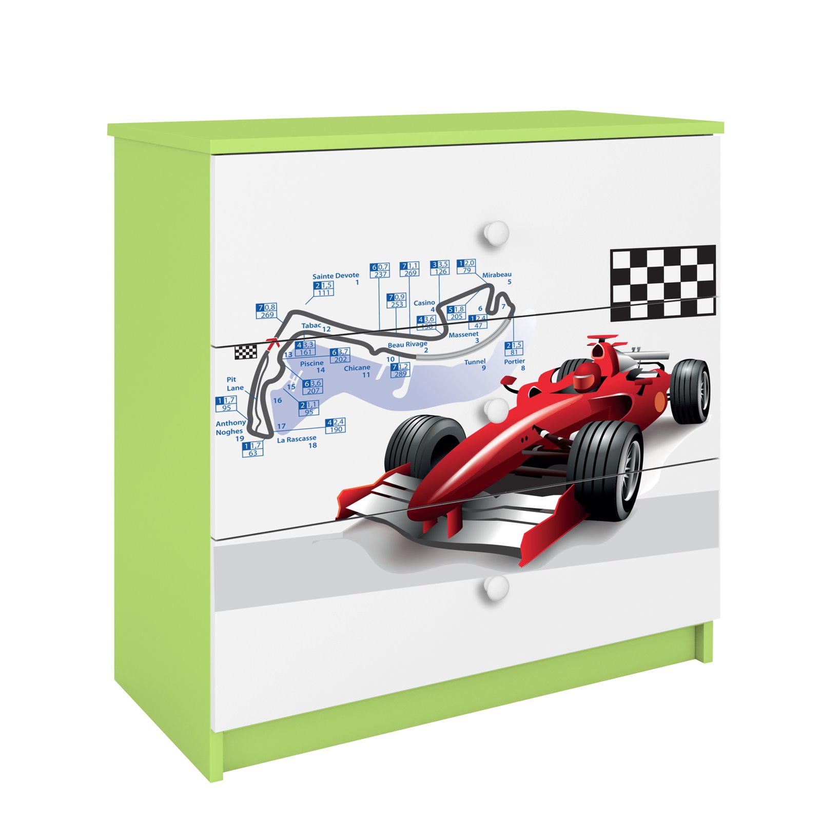 Komoda Babydreams - Formuła Zielony