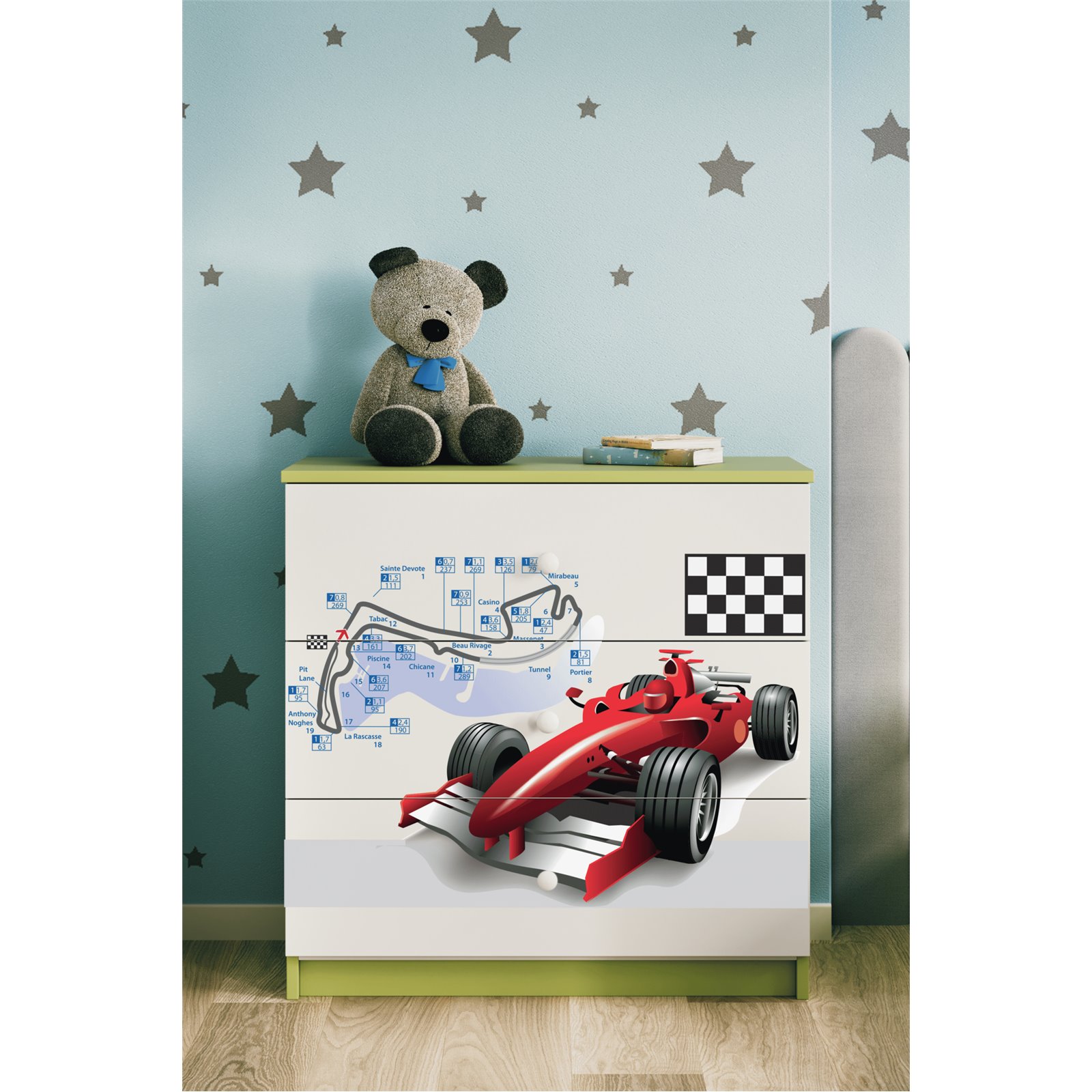 Komoda Babydreams - Formuła Zielony