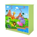 Komoda Babydreams - Safari Zielony