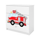 Komoda Babydreams - Straż pożarna Biały