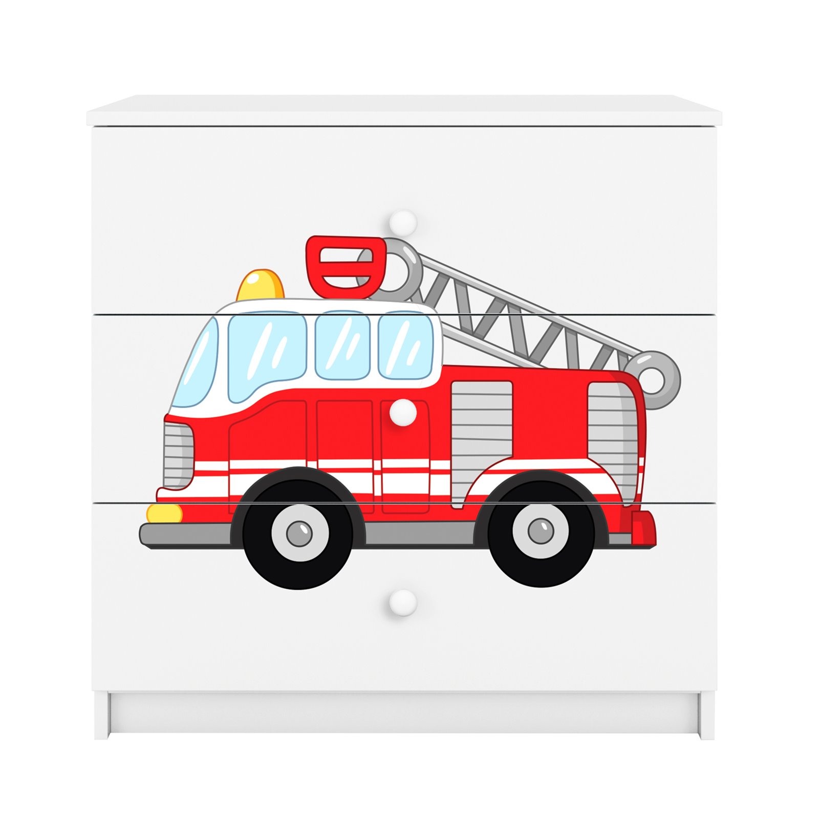 Komoda Babydreams - Straż pożarna Biały