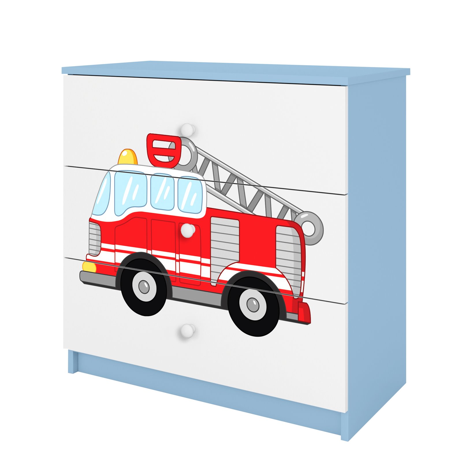 Komoda Babydreams - Straż pożarna Niebieski