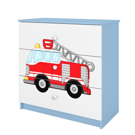 Komoda Babydreams - Straż pożarna Niebieski