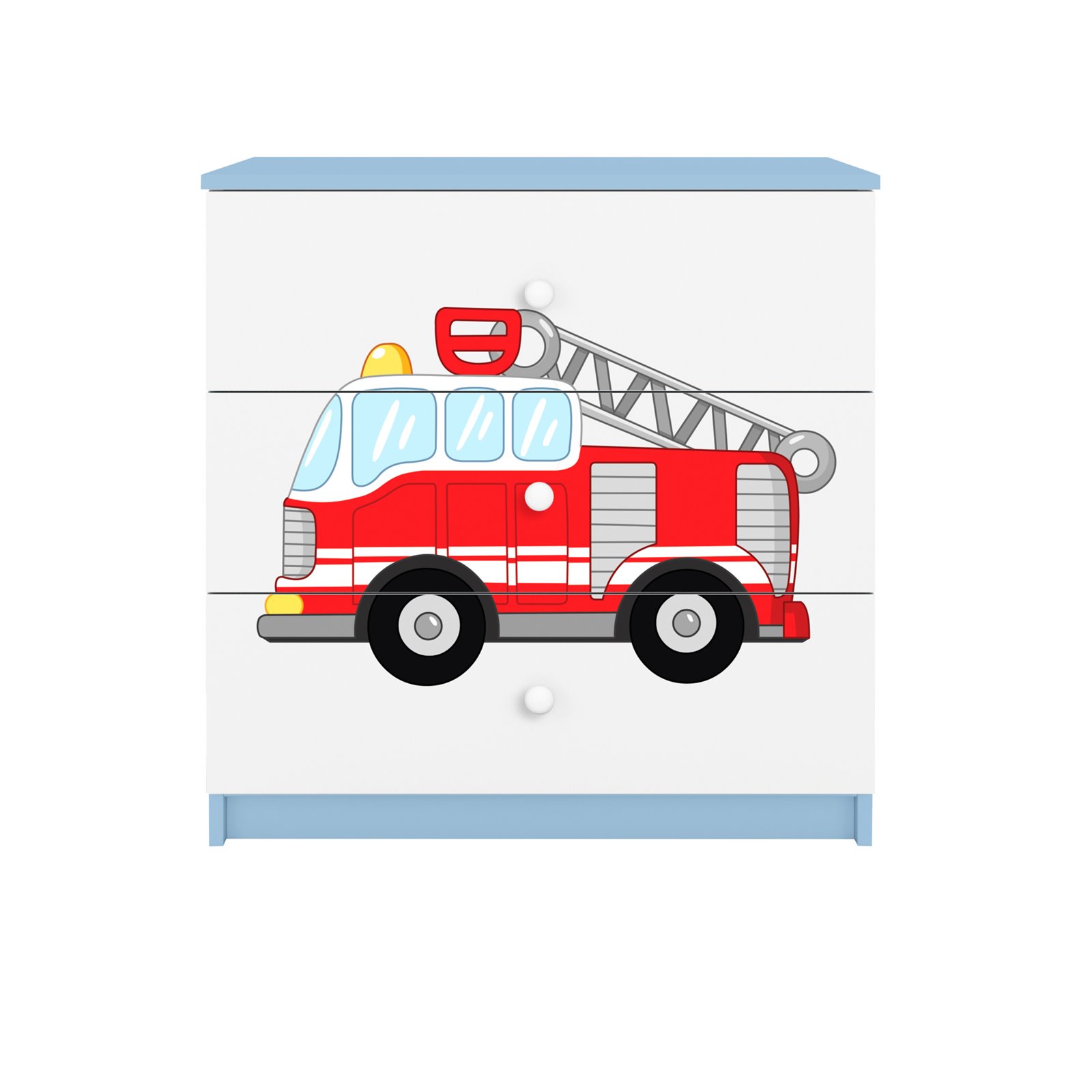 Komoda Babydreams - Straż pożarna Niebieski