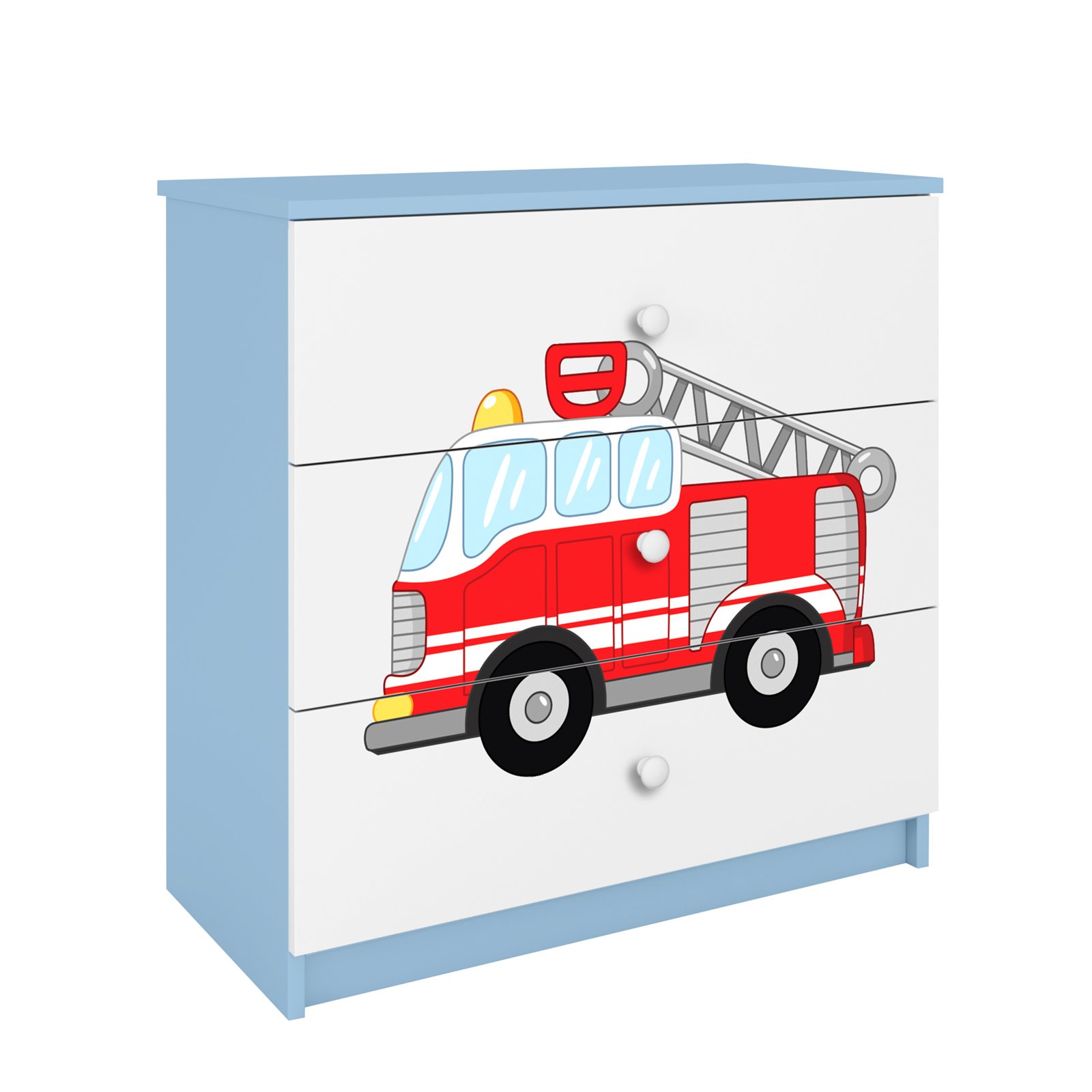 Komoda Babydreams - Straż pożarna Niebieski