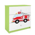 Komoda Babydreams - Straż pożarna Zielony
