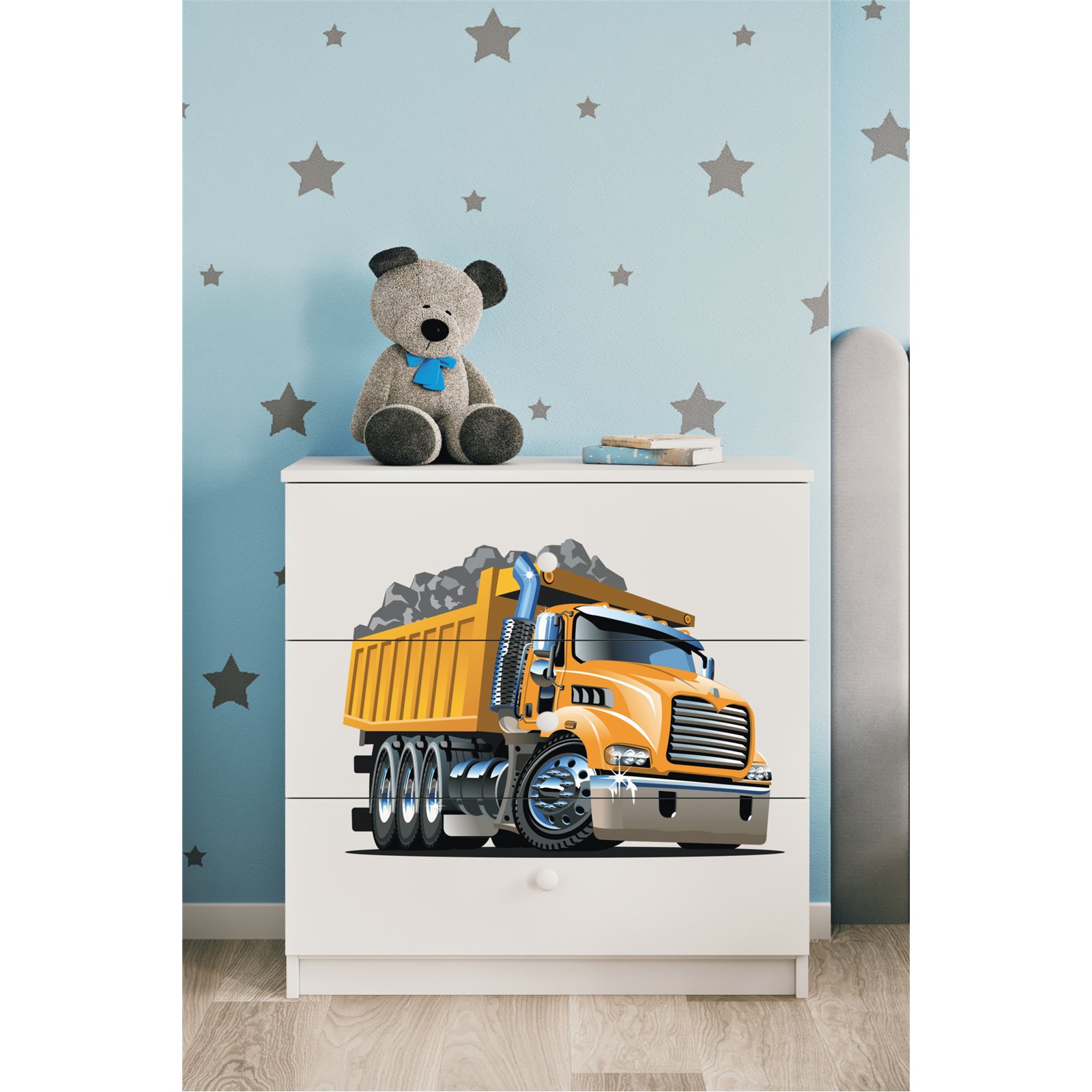 Komoda Babydreams - Ciężarówka Biały