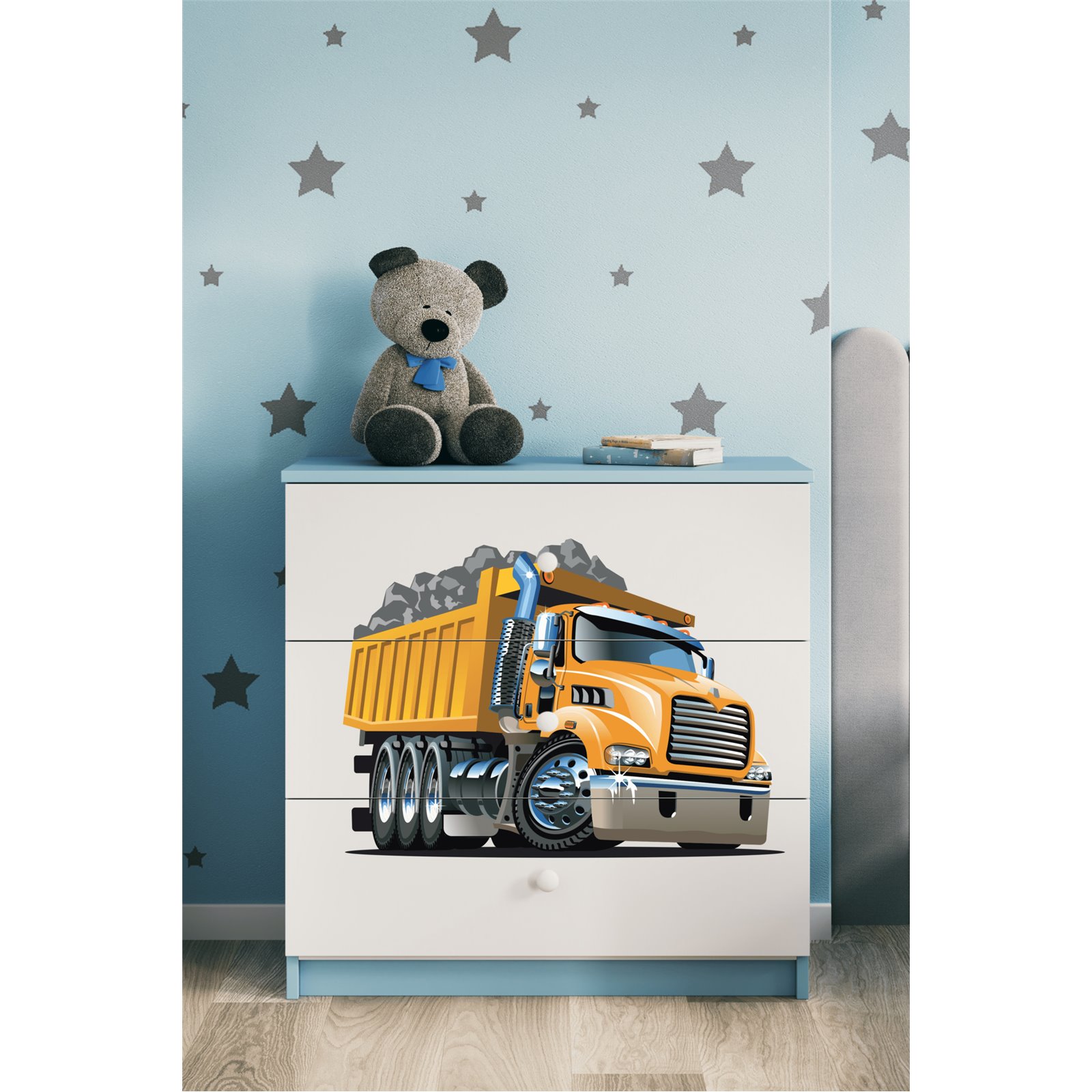 Komoda Babydreams - Ciężarówka Niebieski