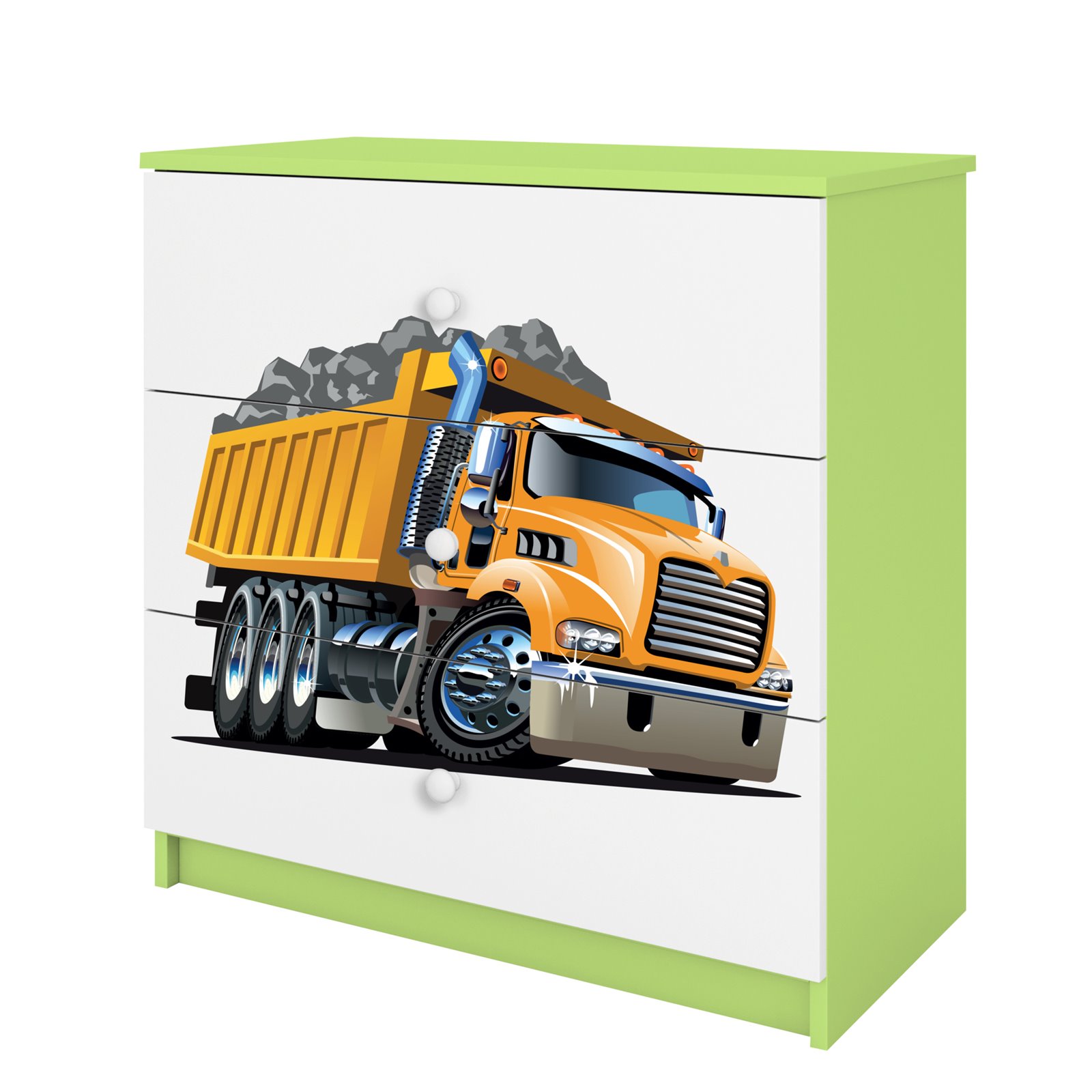 Komoda Babydreams - Ciężarówka Zielony