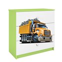 Komoda Babydreams - Ciężarówka Zielony