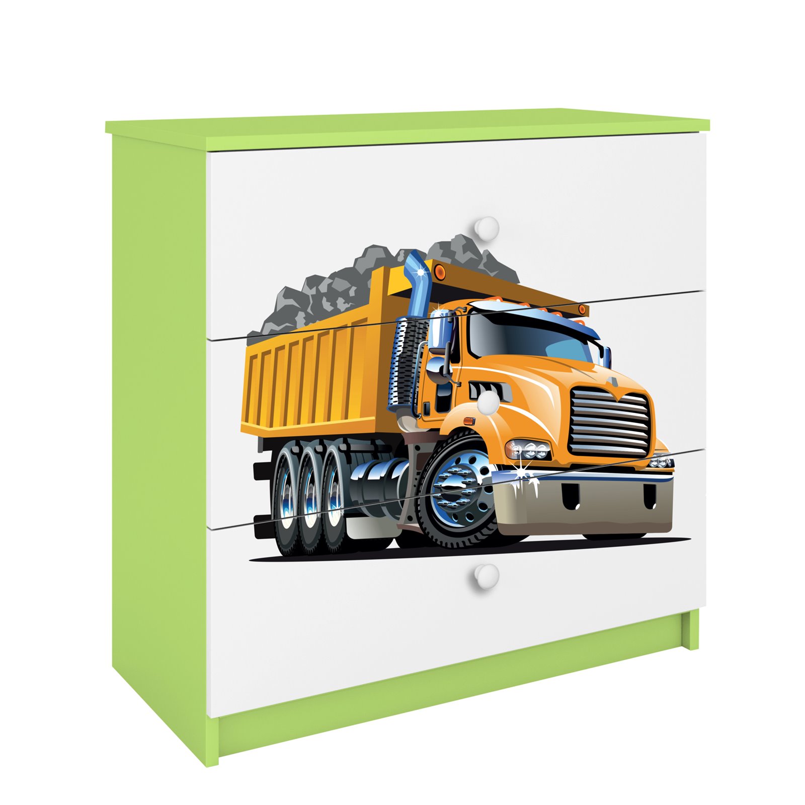 Komoda Babydreams - Ciężarówka Zielony