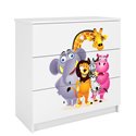 Komoda Babydreams - Zoo Biały