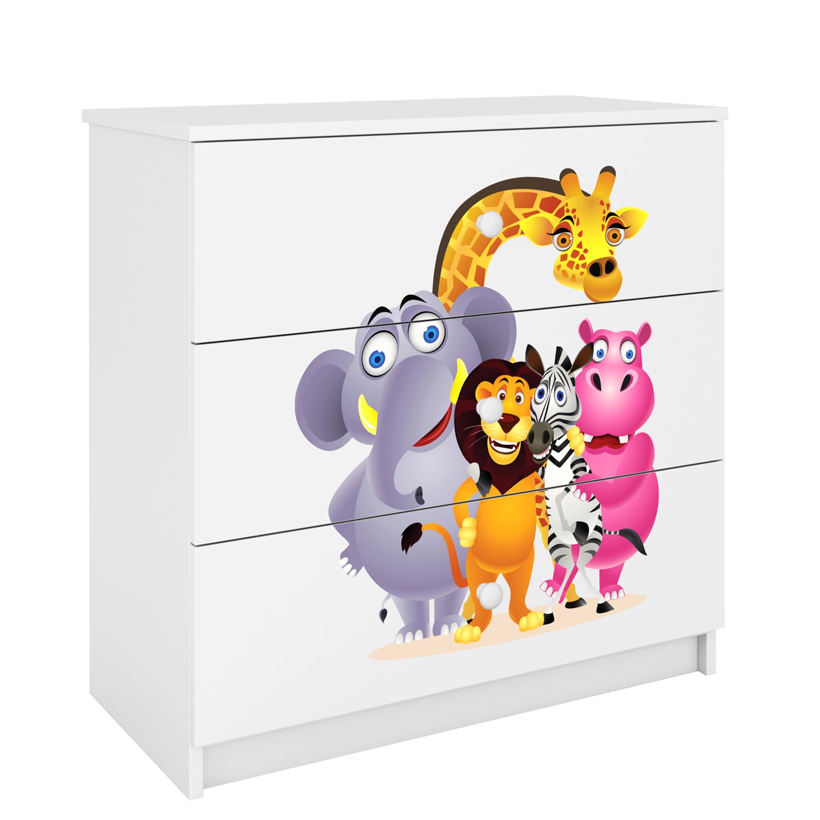 Komoda Babydreams - Zoo Biały