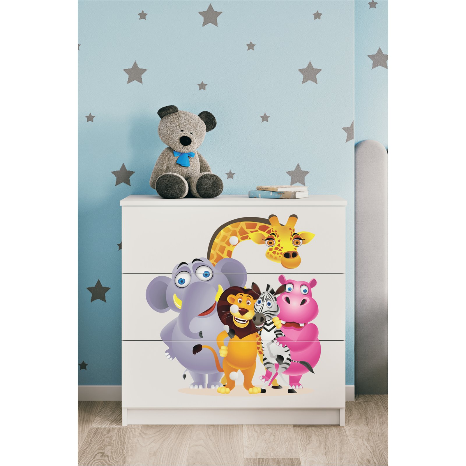 Komoda Babydreams - Zoo Biały