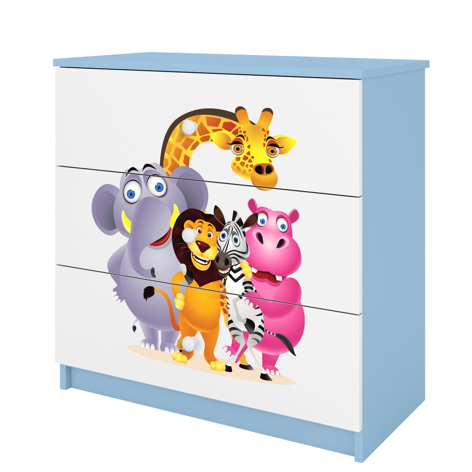 Komoda Babydreams - Zoo Niebieski