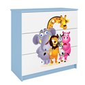 Komoda Babydreams - Zoo Niebieski