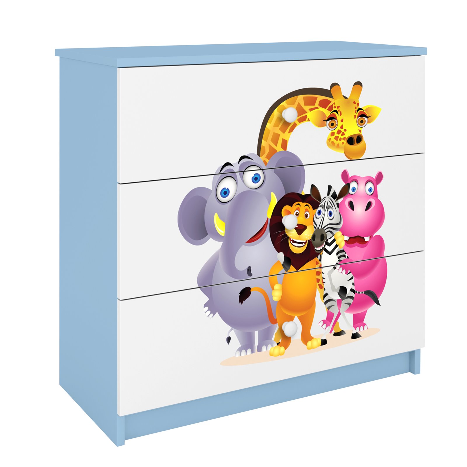 Komoda Babydreams - Zoo Niebieski