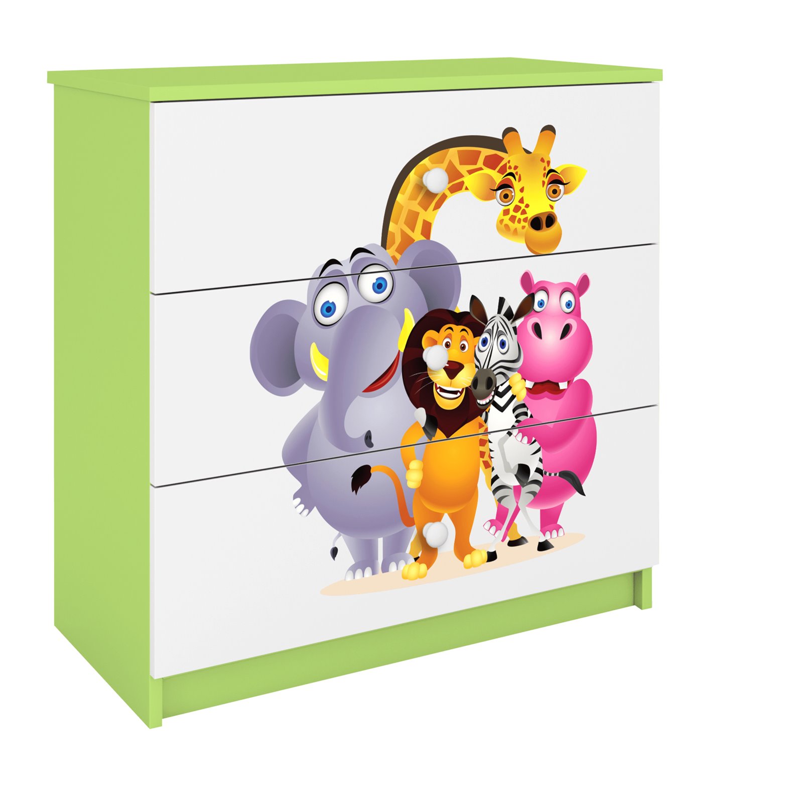 Komoda Babydreams - Zoo Zielony