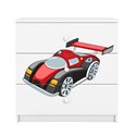 Komoda Babydreams - Auto wyścigowe Biały