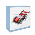 Komoda Babydreams - Auto wyścigowe Niebieski