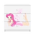Komoda Babydreams - Wróżka ze skrzydełkami Biały