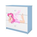 Komoda Babydreams - Wróżka ze skrzydełkami Niebieski