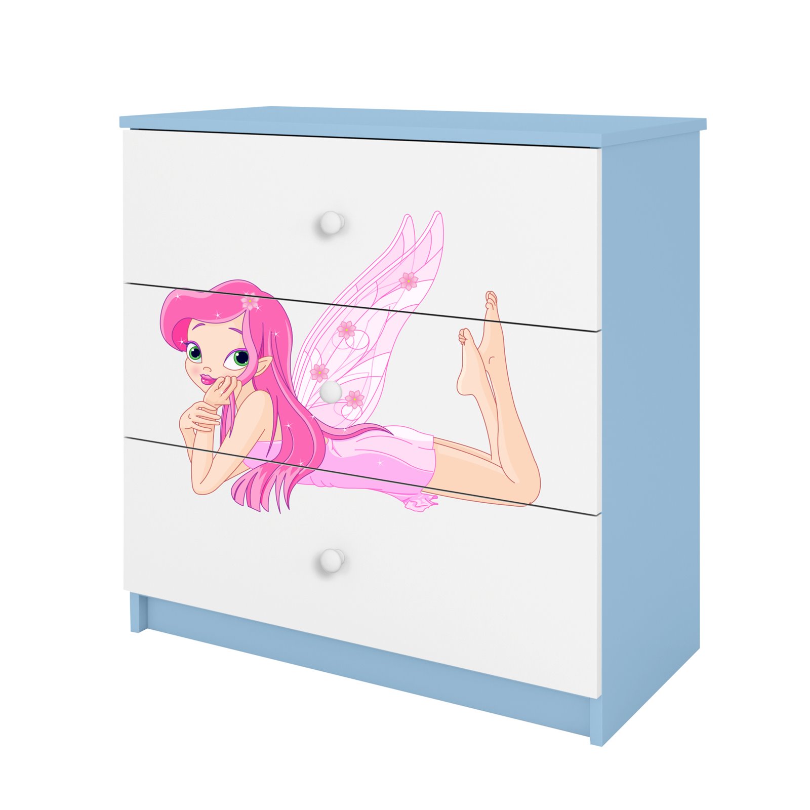 Komoda Babydreams - Wróżka ze skrzydełkami Niebieski