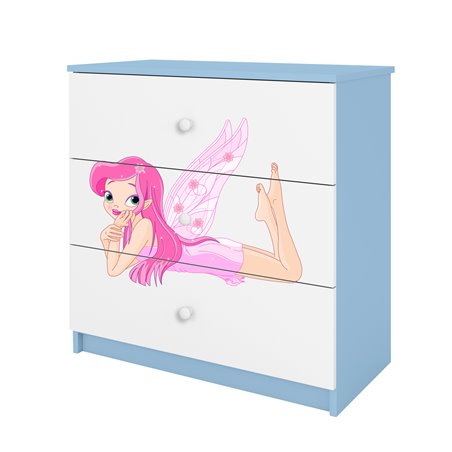 Komoda Babydreams - Wróżka ze skrzydełkami Niebieski