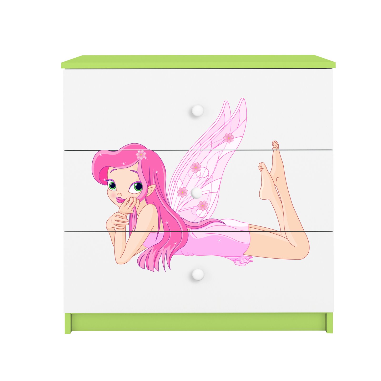 Komoda Babydreams - Wróżka ze skrzydełkami Zielony