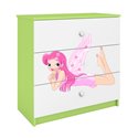 Komoda Babydreams - Wróżka ze skrzydełkami Zielony
