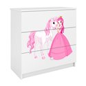 Komoda Babydreams - Księżniczka i konik Biały