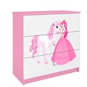 Komoda Babydreams - Księżniczka i konik Różowy