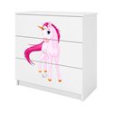 Komoda Babydreams - Jednorożec Biały