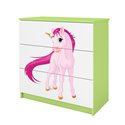 Komoda Babydreams - Jednorożec Zielony