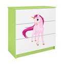 Komoda Babydreams - Jednorożec Zielony